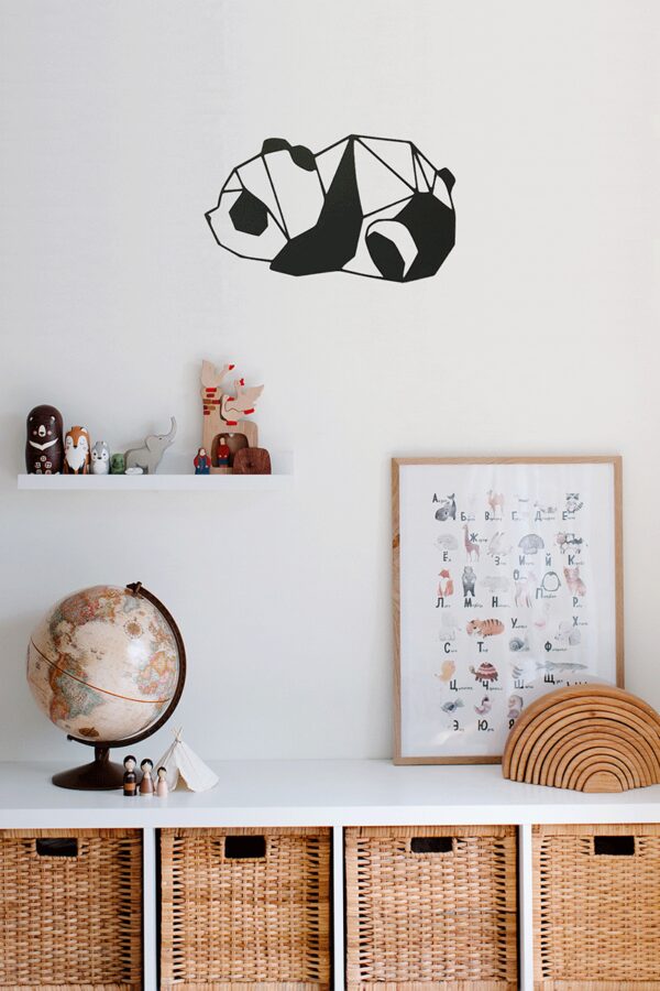 Tableau-deco-origami-panda-allongé-JD-BOUTIQUE