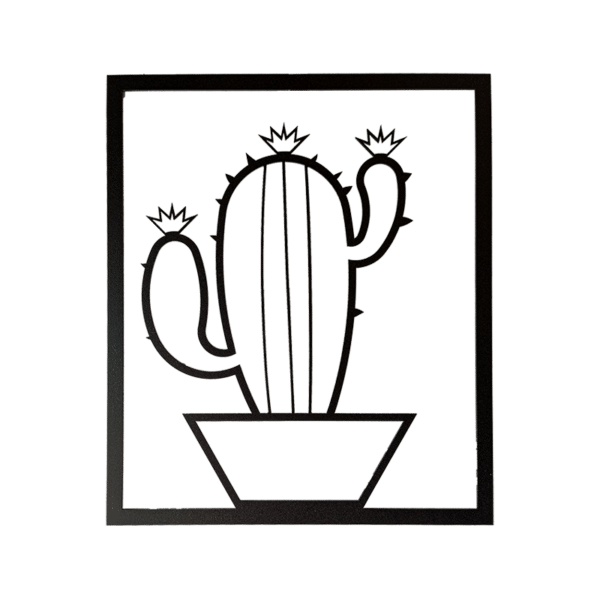 Tableau-cactus-avec-cadre-noir_JDBOUTIQUE