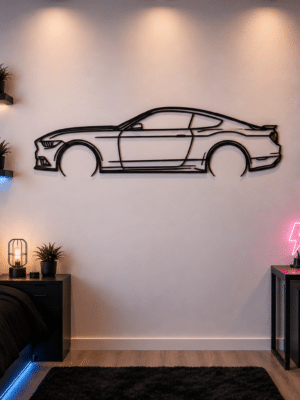 Tableau Ford Mustang GT dans une chambre