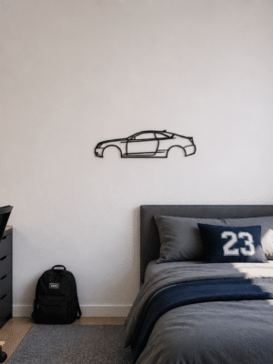 Tableau métal Cadillac CTS-V Coupé sur fond blanc